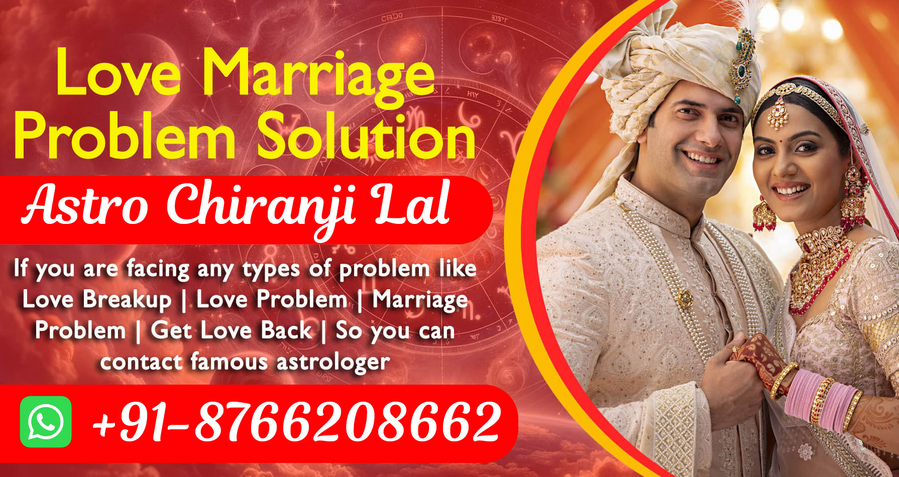 World Famous Astro Chiranji Lal +91-8766208662